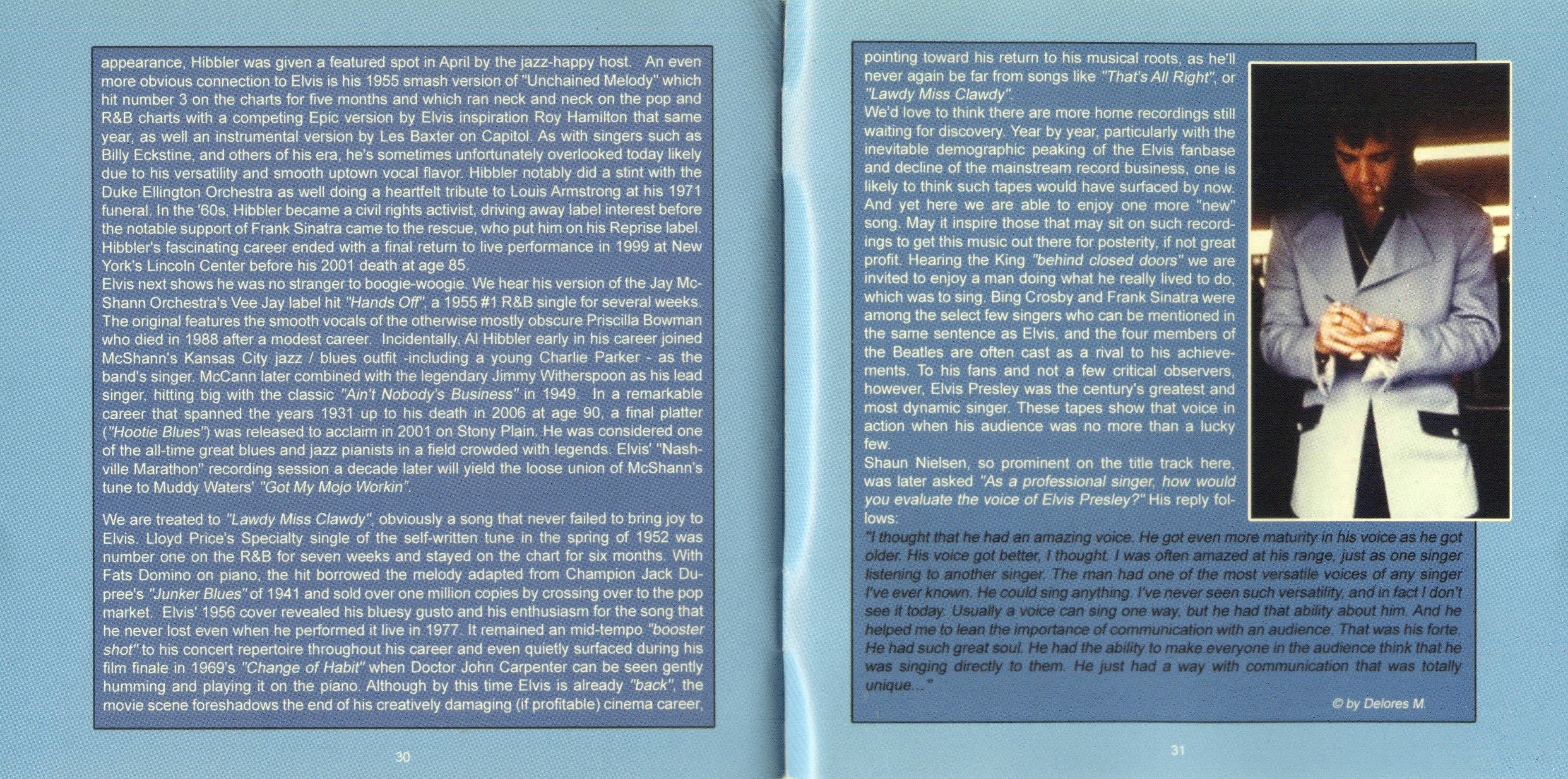 Elvis Presley Let Me Be The One Behind Closed Doors : Booklet 15